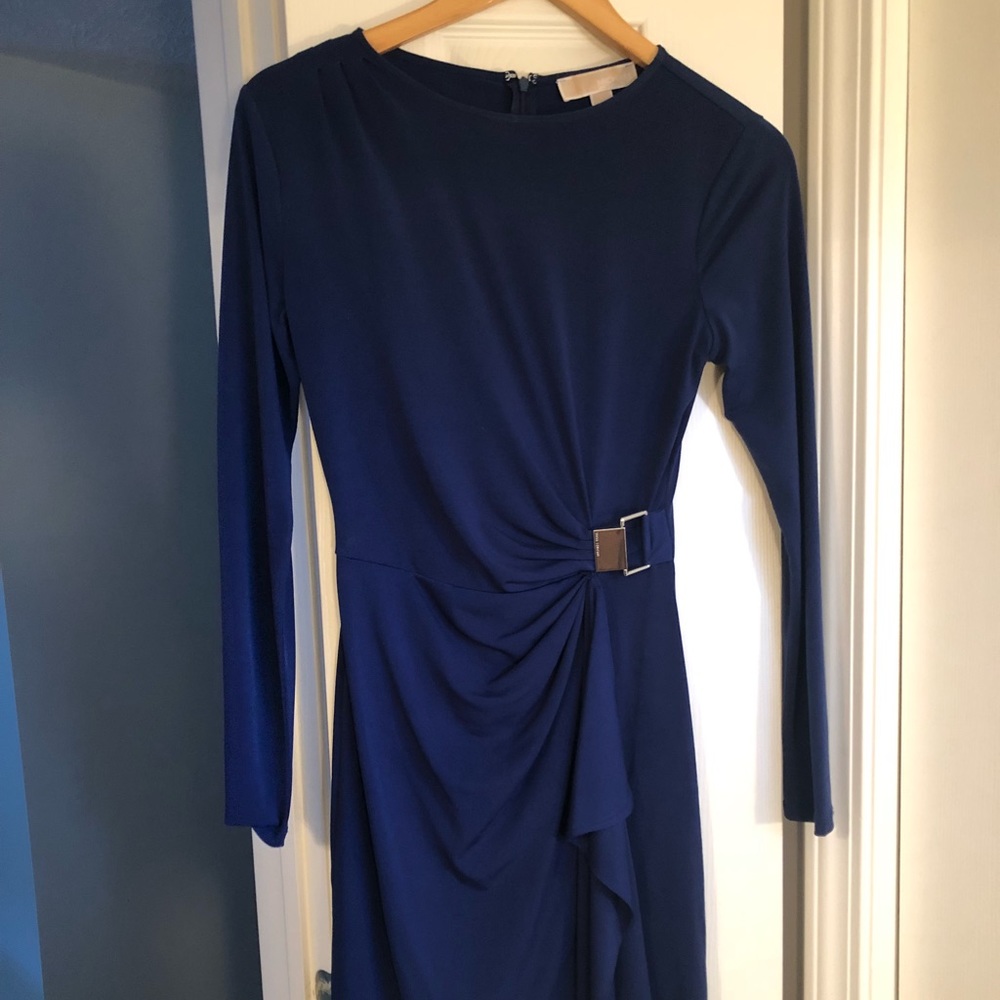 Michael Kors Blue Midi Dress